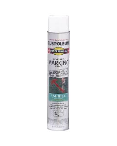 Rust-Oleum Professional 26 Oz. Mega White Inverted Marking Spray Paint