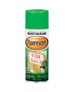 Rust-Oleum Fluorescent 11 Oz. Gloss Spray Paint, Fluorescent Green