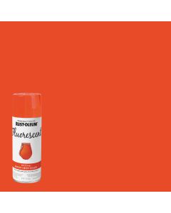 Rust-Oleum Fluorescent 11 Oz. Gloss Spray Paint, Fluorescent Red-Orange