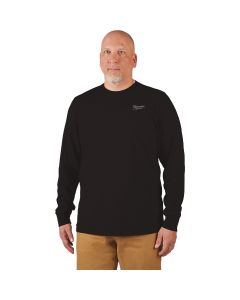 Milwaukee 2XL Black Long Sleeve Unisex Hybrid Work Shirt