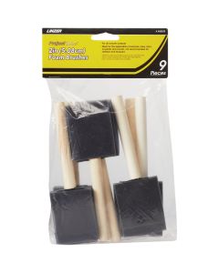 Linzer Project Select High Density Closed Foam Brush Set (9-Pack)