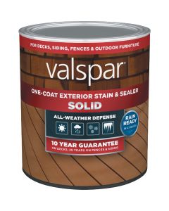 Valspar Solid Deck Stain, White Base, 1 Qt.