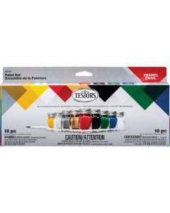 Testors Craft Multi-Surface Enamel Paint Set (9-Bottle)