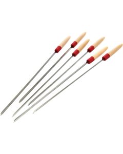 GrillPro 22 In. Stainless Steel Skewer (6-Pack)