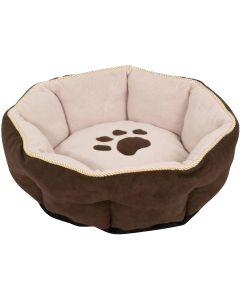 Aspen Pet 19 In. x 17 In. Oval Polyester Animal Print Cat or Small Dog Bed