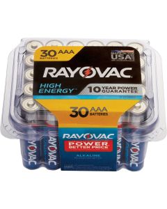 Rayovac High Energy AAA Alkaline Battery (30-Pack)