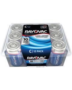 Rayovac High Energy C Alkaline Battery (12-Pack)