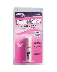 Sabre Red 0.75 oz Pink Lipstick Self-Defense Pepper Spray