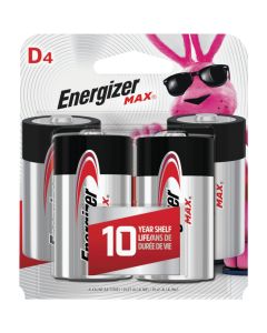 D Energizer Alk Battery 4pk