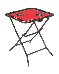 Outdoor Expressions Red 18 In. Square Steel Folding Side Table