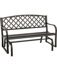 Outdoor Expressions Antique Bronze Steel Bronze Glider