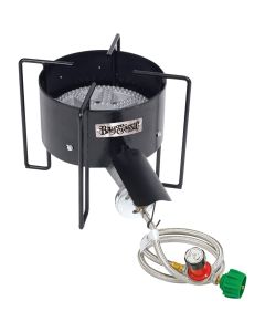 Bayou Classic 210,000 BTU Banjo Propane Gas Single Burner Cast Iron Outdoor Cooker