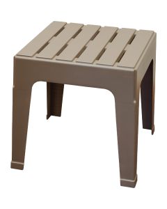 Adams Big Easy Portobello 18.9 In. Square Resin Stackable Side Table