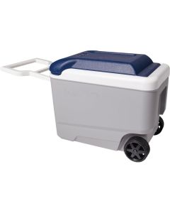 Igloo MaxCold 40 Qt. Roller Cooler, Ash Gray & Aegean Sea