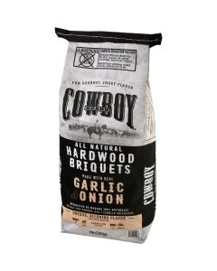 Cowboy 8 Lb. Garlic & Onion Charcoal Briquets