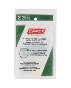 Coleman #20 Standard Tie Lantern Mantle (2-Pack)