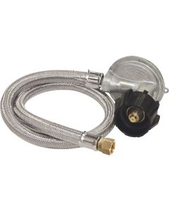 Bayou Classic 36 In. Stainless Steel Low Pressure LP Hose & Preset Regulator