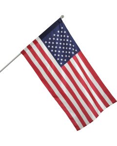 Valley Forge 2.5 Ft. x 4 Ft. Nylon American Flag & 5 Ft. Pole Kit