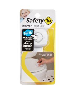 Safety 1st OutSmart White Plastic Toilet Lock