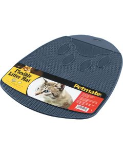 Petmate 13-1/2 In. x 14 In. x 1 In. Flexible Rubber Litter Mat