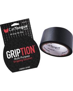 CatTongue Grips Gription 10 Ft. Black Non-Abrasive Anti-Slip Roll