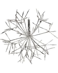 Alpine 16 In. LED Multi-Color Snowflake Ornament Lighted Decoration