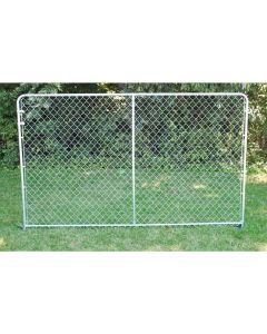 Fence Master Silver Series 10 Ft. W. x 6 Ft. H. Steel Kennel Panel