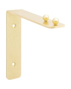 National 2644 7 In. Brushed Gold Steel Hanging Wall Plant Bracket