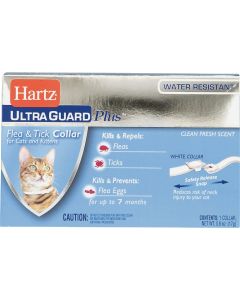 Hartz Ultra Guard Plus Water Resistant Flea & Tick Collar For Cats & Kittens