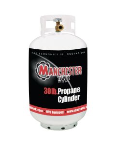 Manchester Tank and Equipment 30 Lb. Capacity Steel TC/DOT Vertical LP Propane Tank