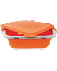 Drip EZ Orange 20 In. L. x 16.25 In. W. x 5.5 In. D. Collapsible BBQ Prep Tub