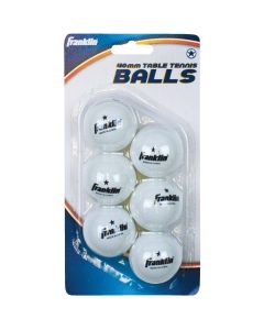 Franklin White Table Tennis Ball (6-Pack)