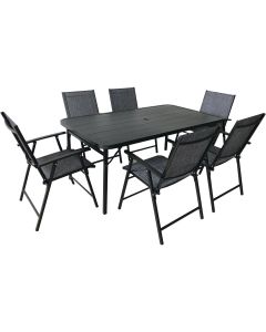 Outdoor Expressions Fairview 7-Piece Foldable Dining Set