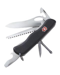 Victorinox One-Hand Trekker 12-Function 4.37 In. Black Swiss Army Knife