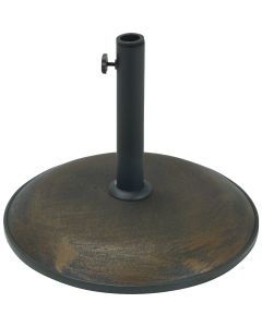 Outdoor Expressions 17 In. Round Bronze Concrete Umbrella Base