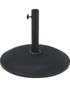 Outdoor Expressions 17 In. Round Black Concrete Umbrella Base