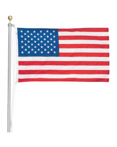 Valley Forge 3 Ft. x 5 Ft. Nylon American Flag & 20 Ft. Pole Kit