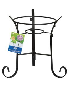 Alpine 9 In. W. x 10 In. H. x 9 In. L. Black Iron Gazing Globe Stand