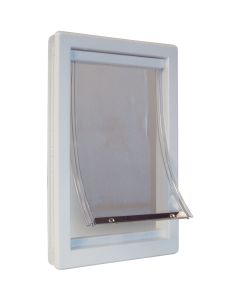 Ideal Pet 10-1/2 In. x 15 In. Extra Large Plastic White Pet Door