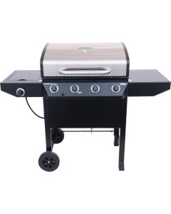 Thermos 4-Burner Stainless Steel 38,000-BTU LP Gas Grill with 10,000-BTU Side -Burner