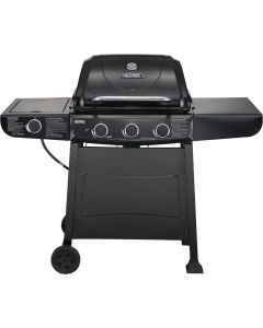 Thermos QuickSet 3-Burner Black 36,000-BTU LP Gas Grill with 12,000-BTU Side -Burner