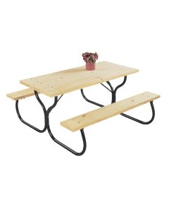 Jack Post Black Steel Picnic Table Frame Kit