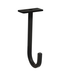 National 2647 5 In. Black Steel Long Ceiling Plant Hook