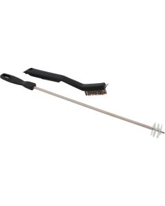 GrillPro 10-1/2 In. Resin Handle Venturi Tube Cleaning Brush & Maintenance Set