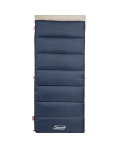 Coleman 30 Deg F 33 In. W. x 75 In. L. Blue Adult Sleeping Bag