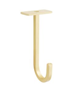 National 2647 5 In. Brushed Gold Steel Long Ceiling Plant Hook