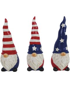 Alpine 8 In. H. Polyresin Patriotic Americana Gnome Statue