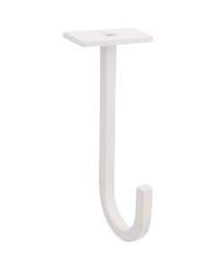 National 2647 5 In. White Steel Long Ceiling Plant Hook