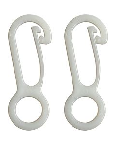 Valley Forge White Nylon Flag Clip (2-Pack)