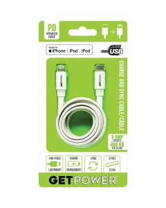 GetPower 3 Ft. USB-C to Apple MFI Certified Lightning Cable